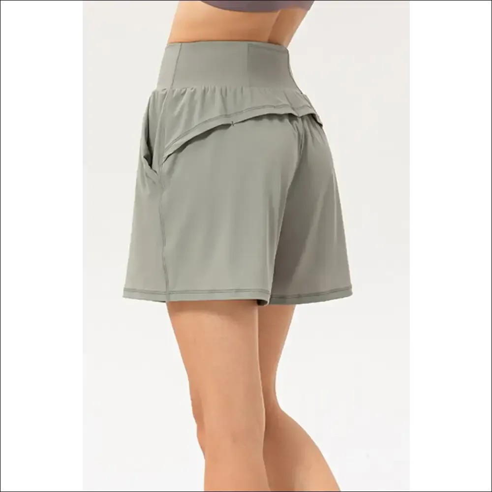 Pocketed Elastic Waist Active Shorts for Trendy Women