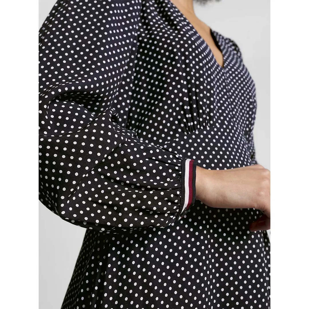 Polkadot Short V-Nec