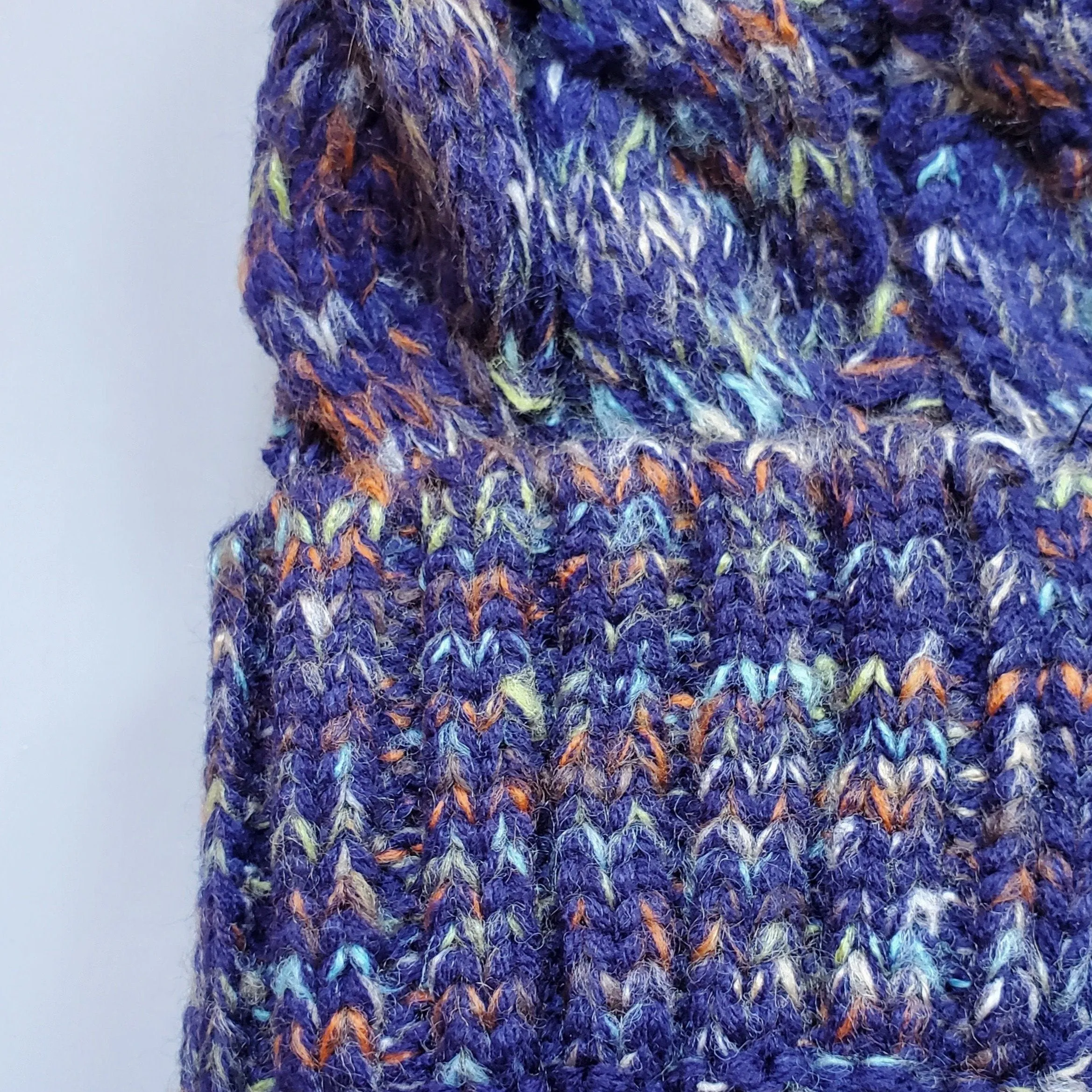 Pom Pom Toque - Confetti Navy