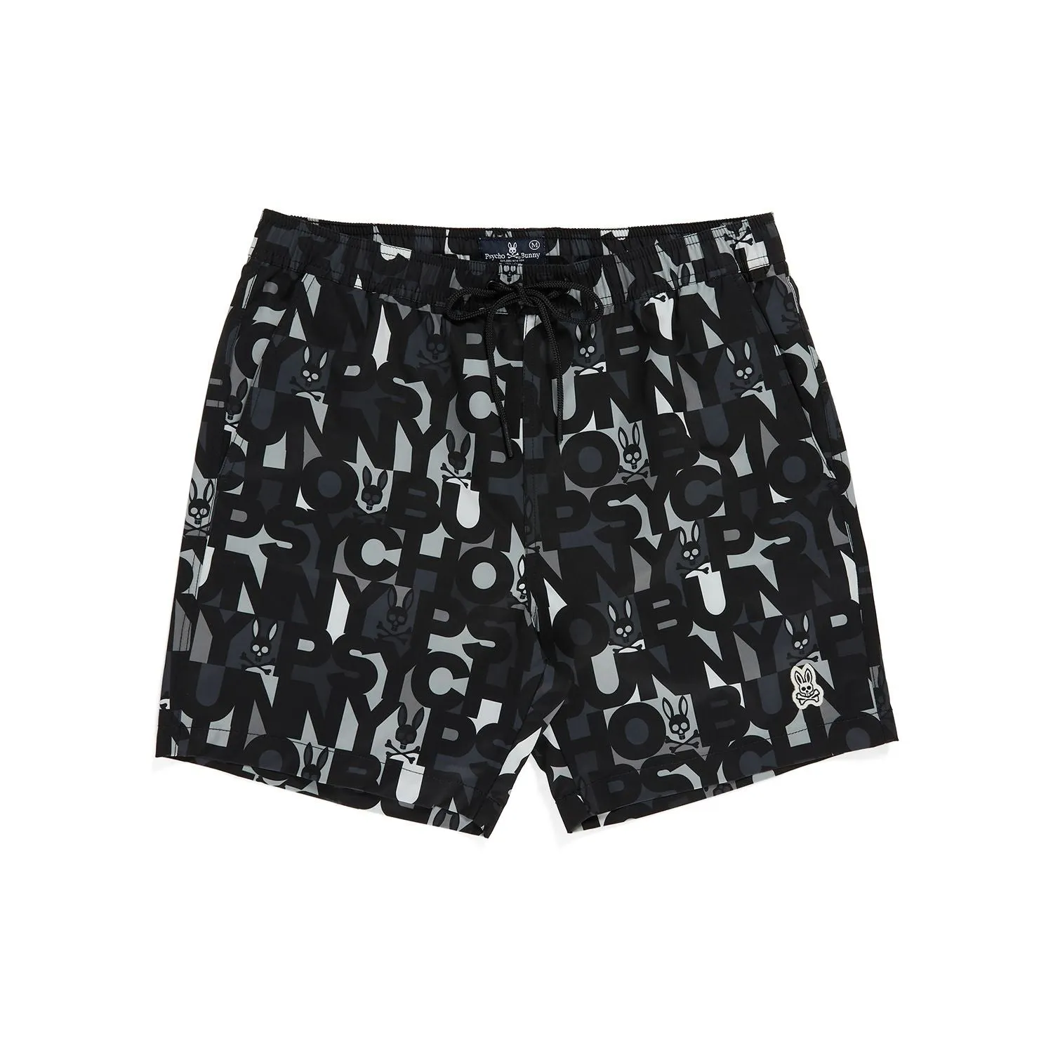 Psycho Bunny Mens Bagh Swim Shorts - Black