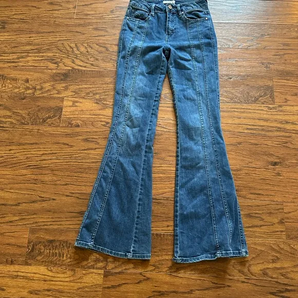 Publish Blue Flare Wide Leg Jeans