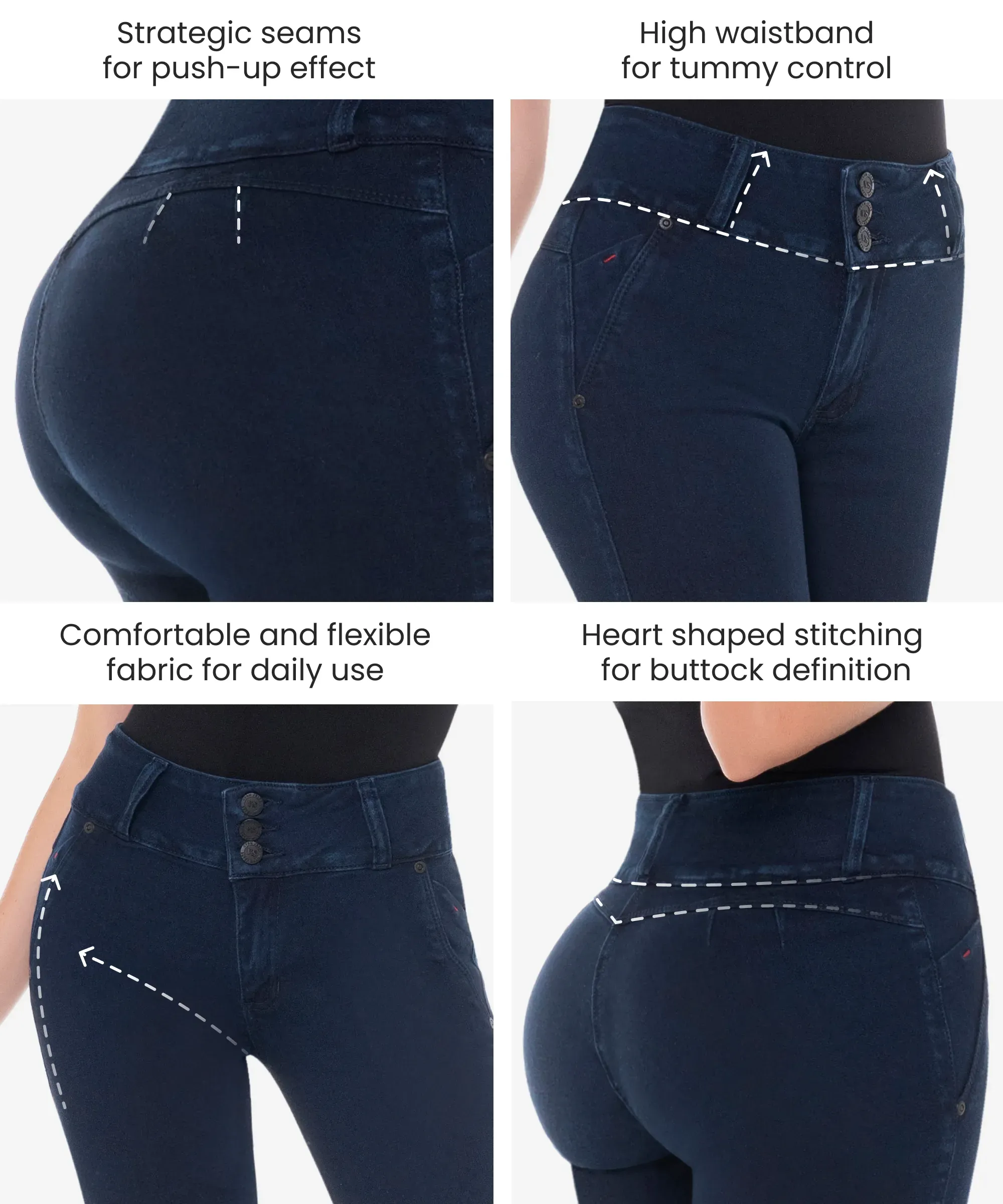 Push Up Jeans 3-Pack in style 2121