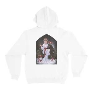 " Scandinavian December" Basic Hoodie White/Black