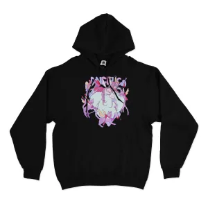 "Angelic" Basic Hoodie Black/White