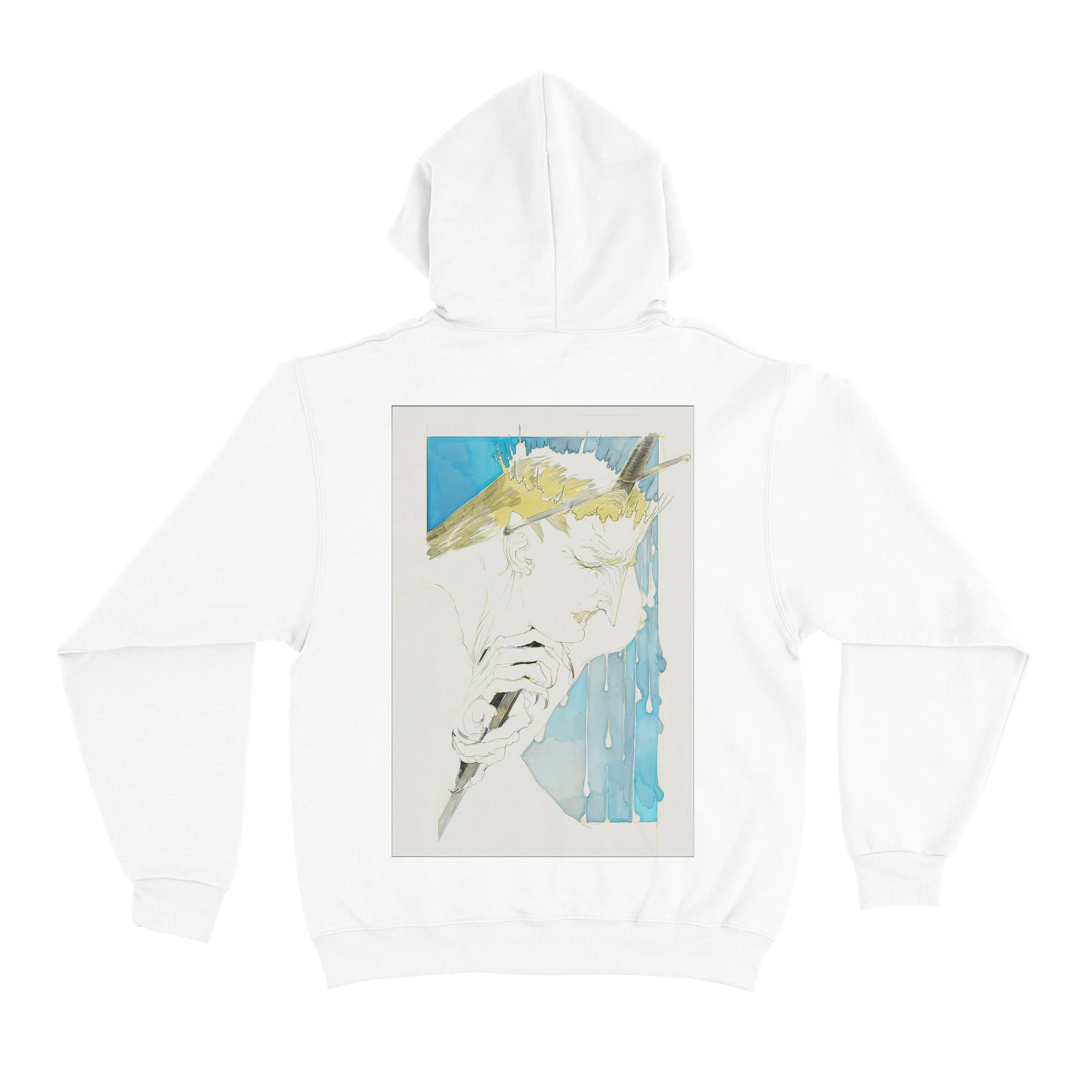 "Betrayal" Basic Hoodie Black/White