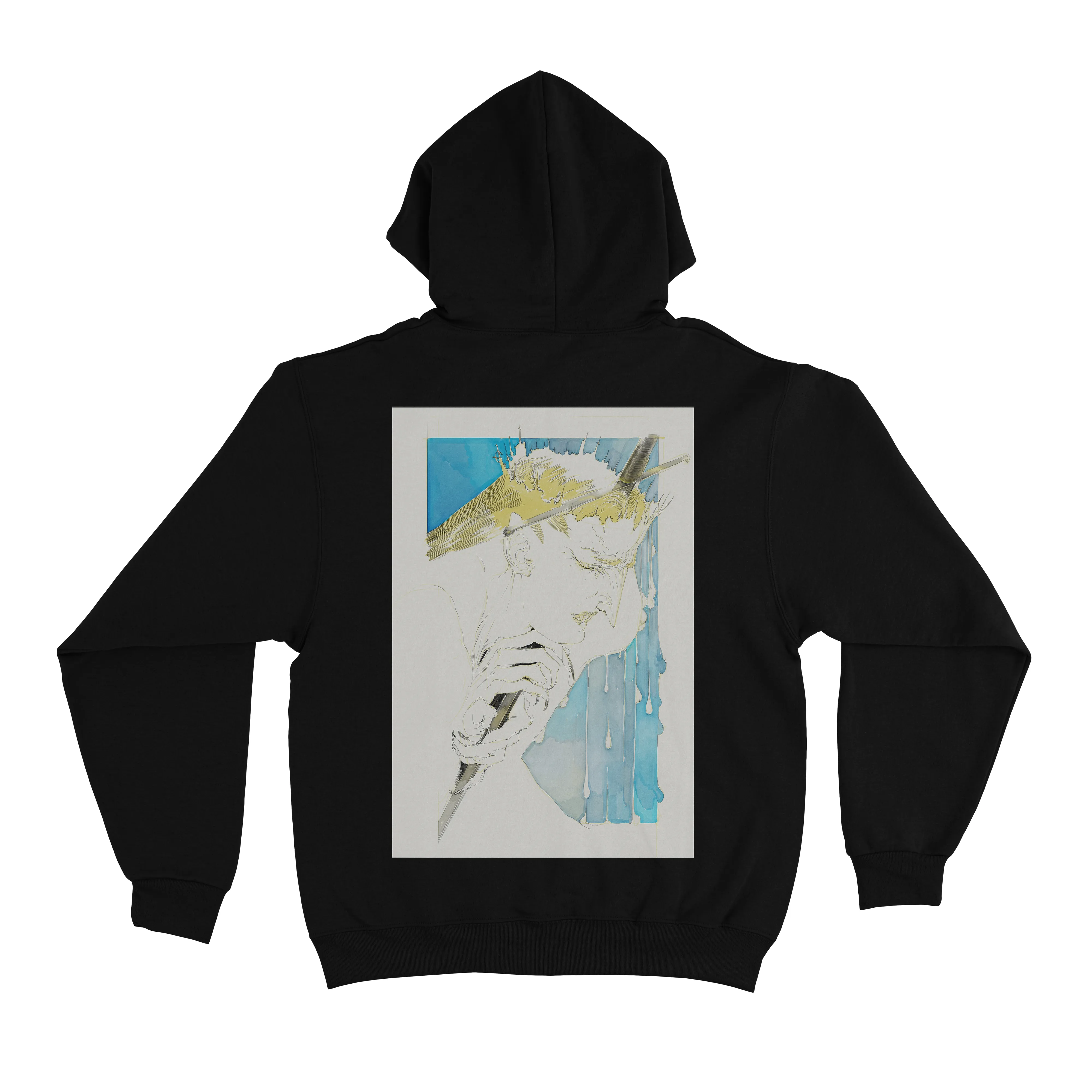 "Betrayal" Basic Hoodie Black/White