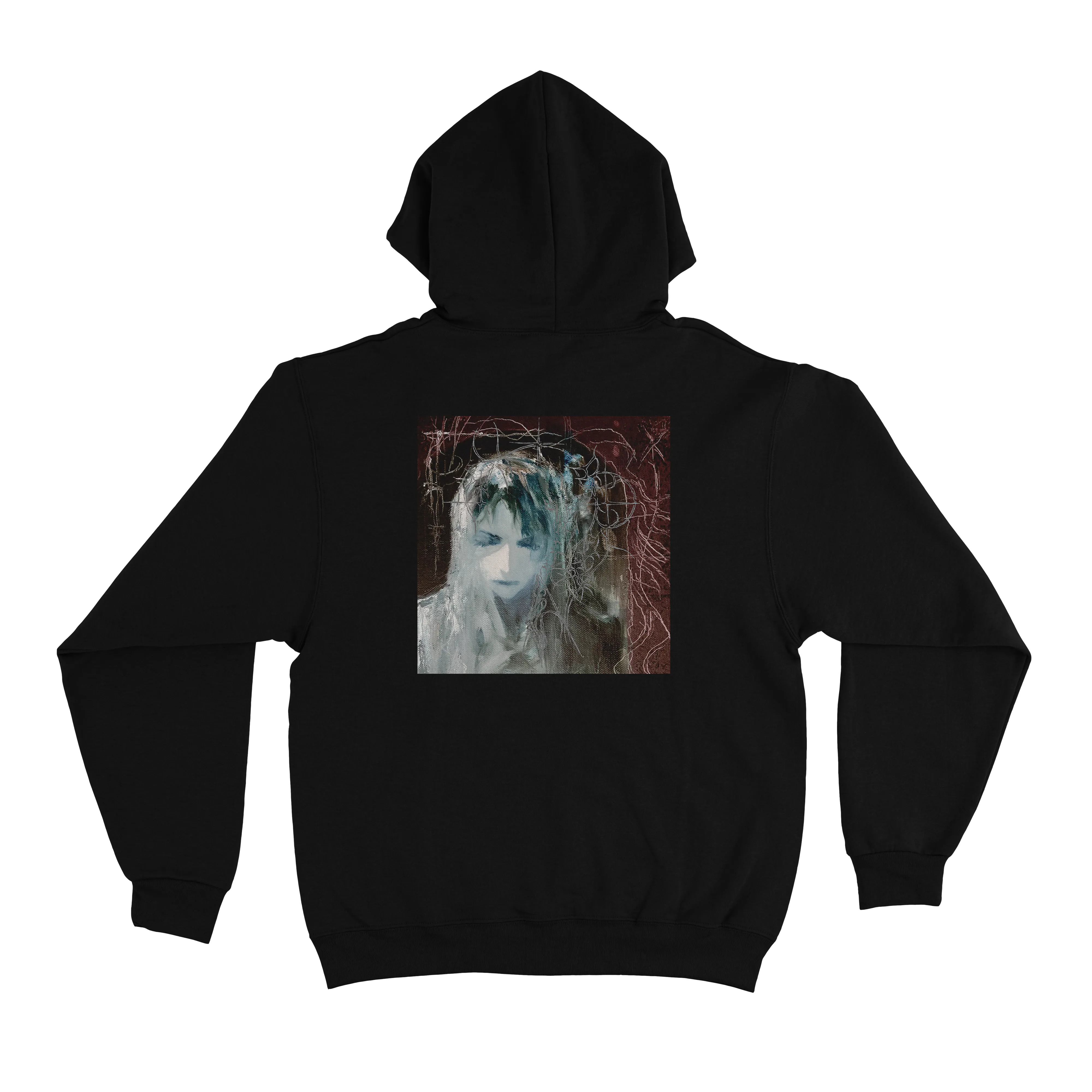 "Celeste" Basic Hoodie White/Black