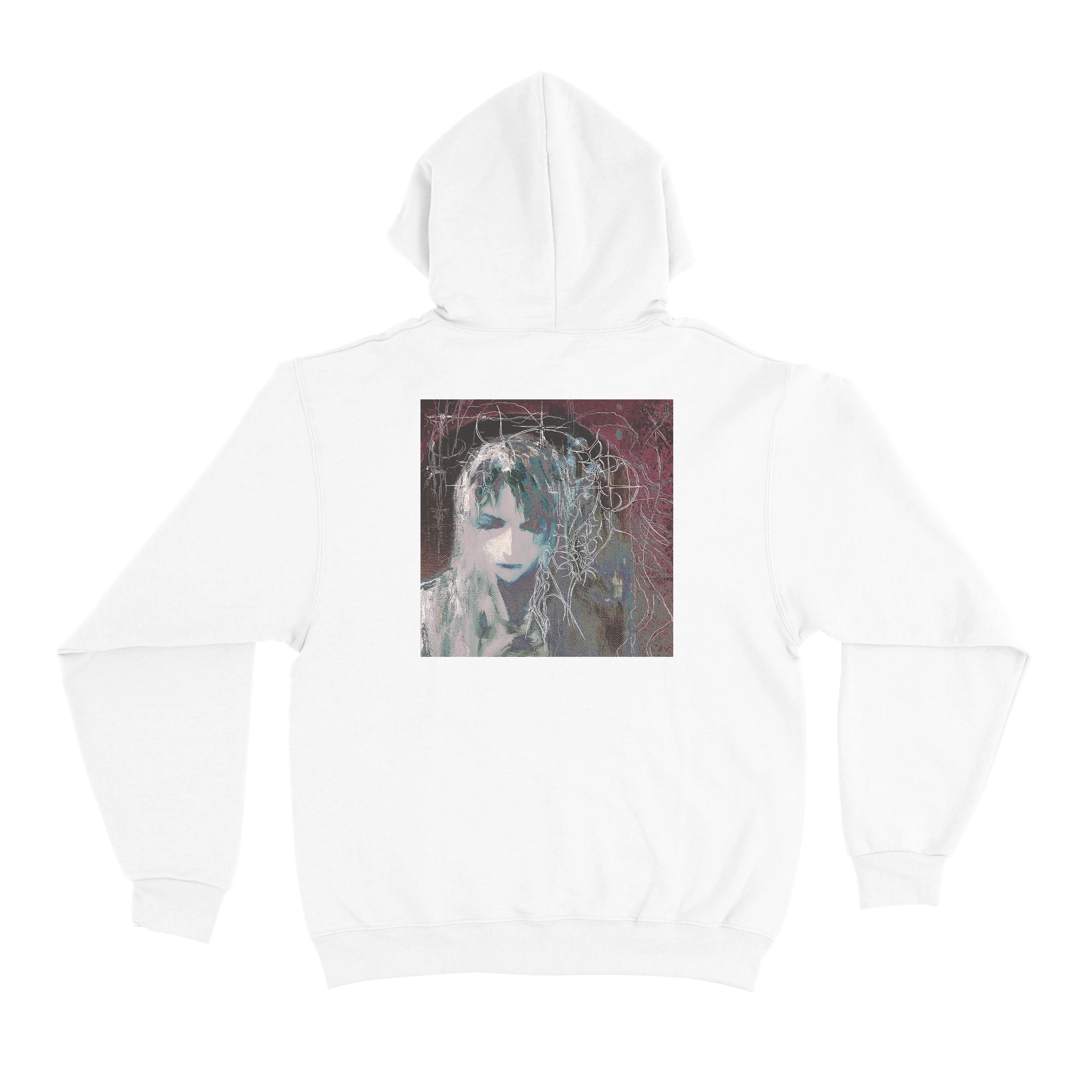 "Celeste" Basic Hoodie White/Black