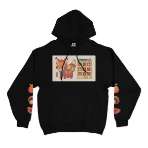 "Delivery" Basic Hoodie Black/White