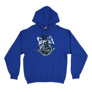 "Earth" Basic Hoodie Cobalt Blue