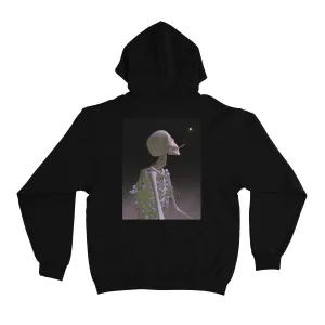 "Exhausted" Basic Hoodie Black