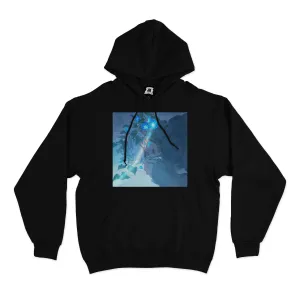 "Eyeline 2" Basic Hoodie Black