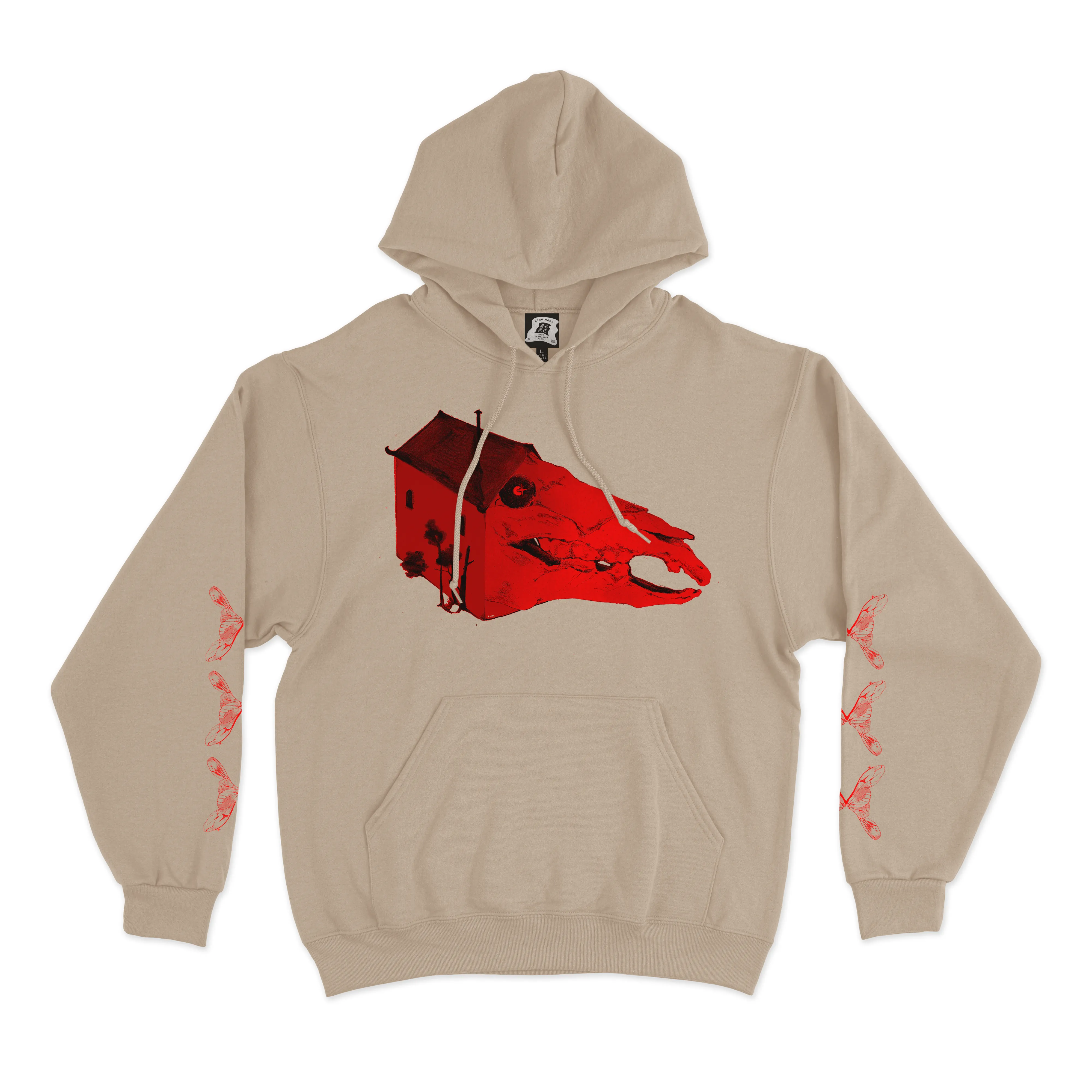 "Faerie" Fleece Hoodie Beige