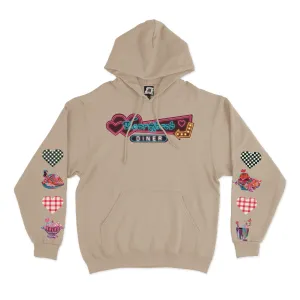 "Heartthrob" Basic Hoodie Black/Beige/Black