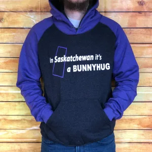 "In Saskatchewan it's a Bunnyhug" Purple/Grey