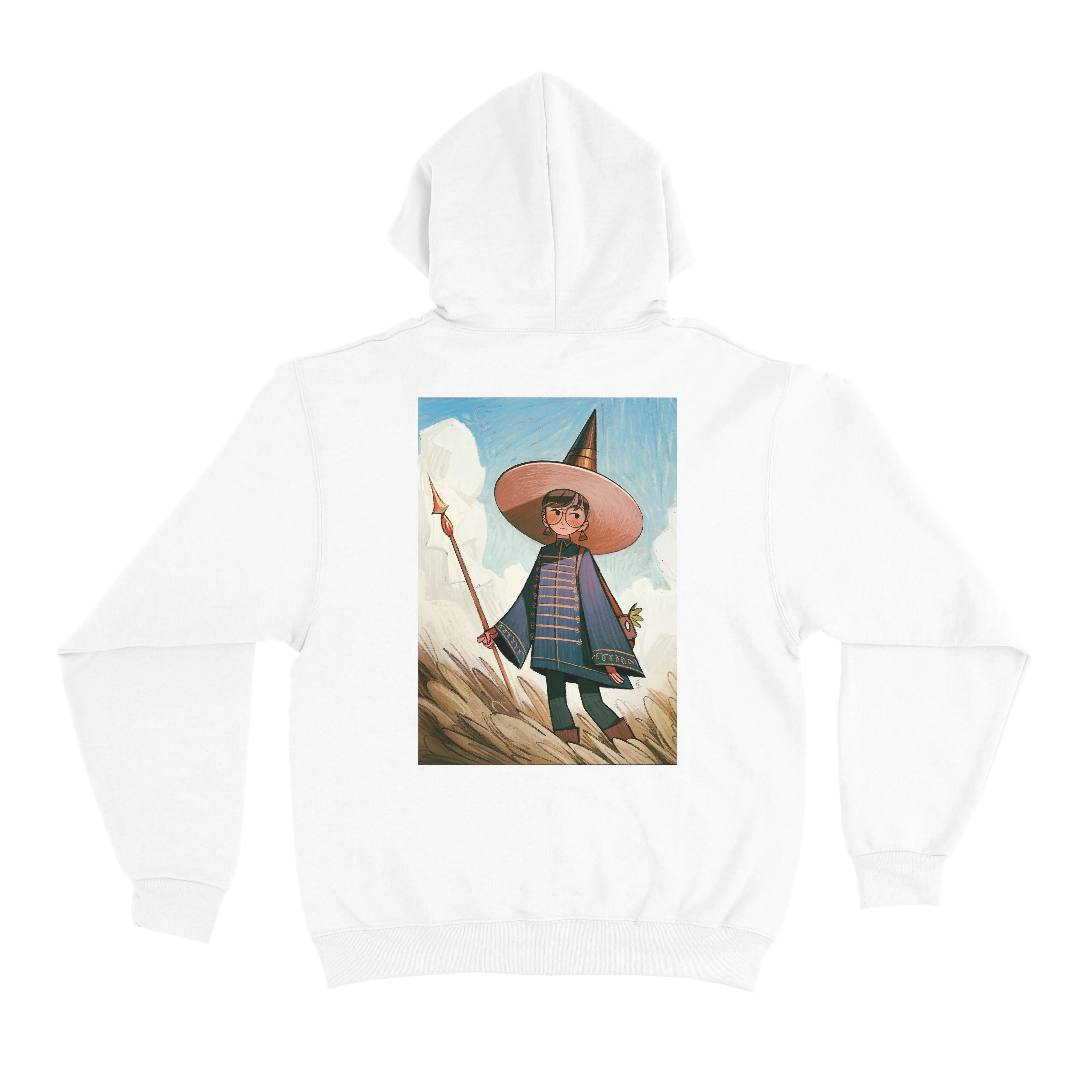 "Journey" Basic Hoodie White