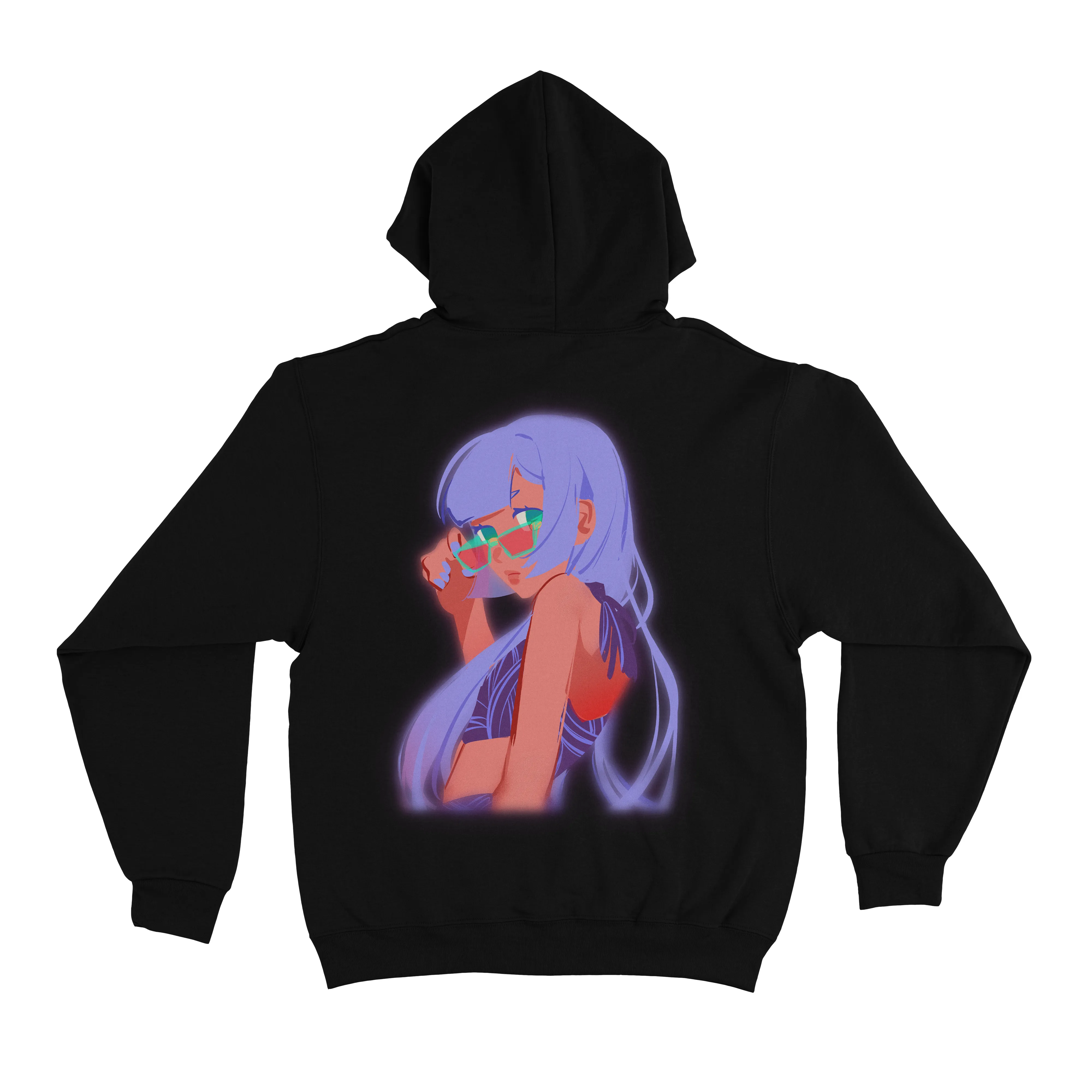 "Look Back"  Basic Hoodie Black