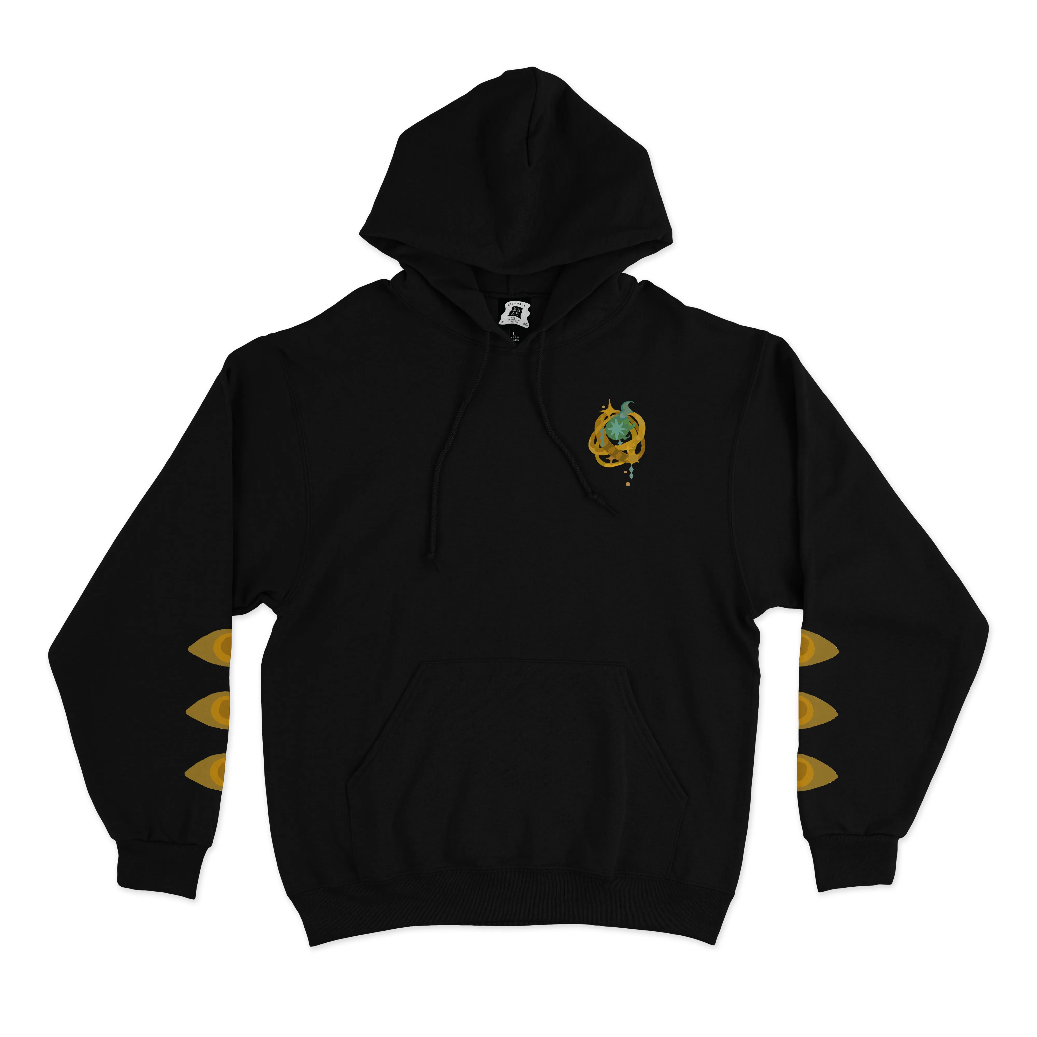 "Magician" Basic Hoodie Black