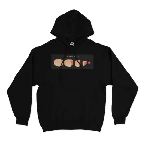 "Mooncycle" Basic Hoodie Black