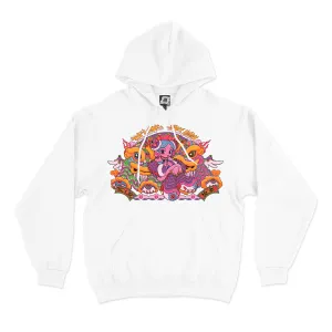 "New 21" Basic Hoodie White/Pink
