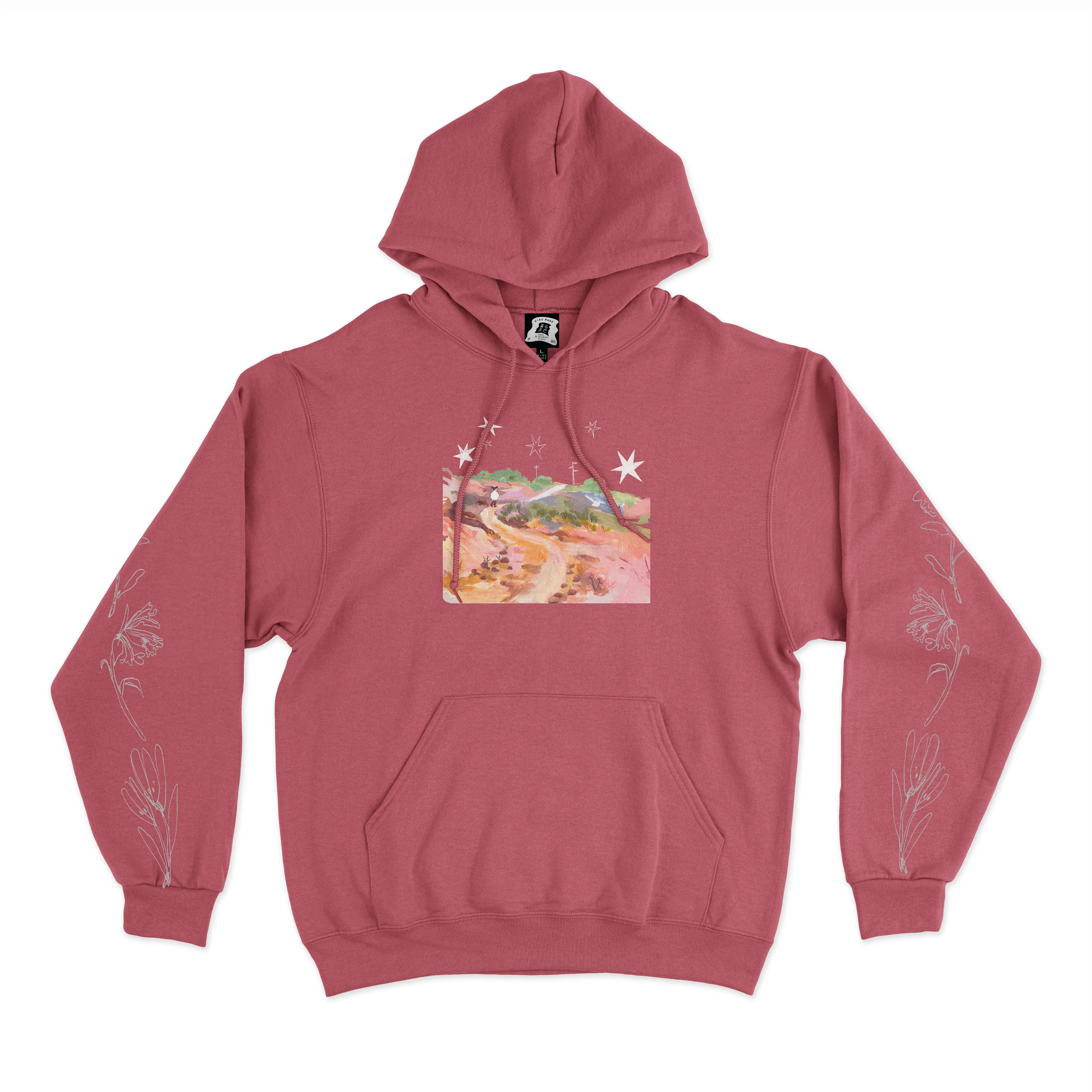 "Nightmerss" Basic Hoodie Black/Pink