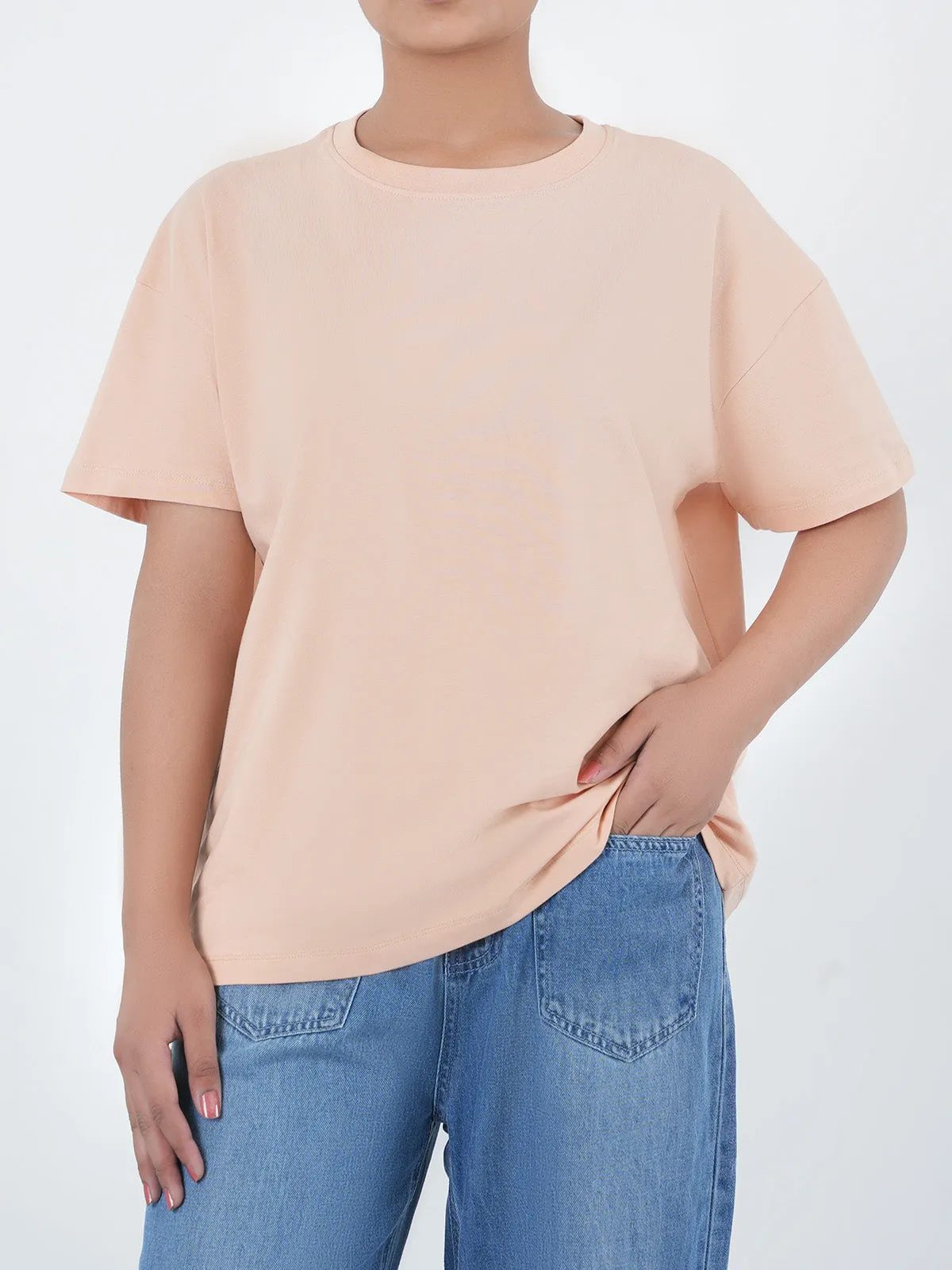 "REIDAR" Drop Shoulder Basic T-Shirt