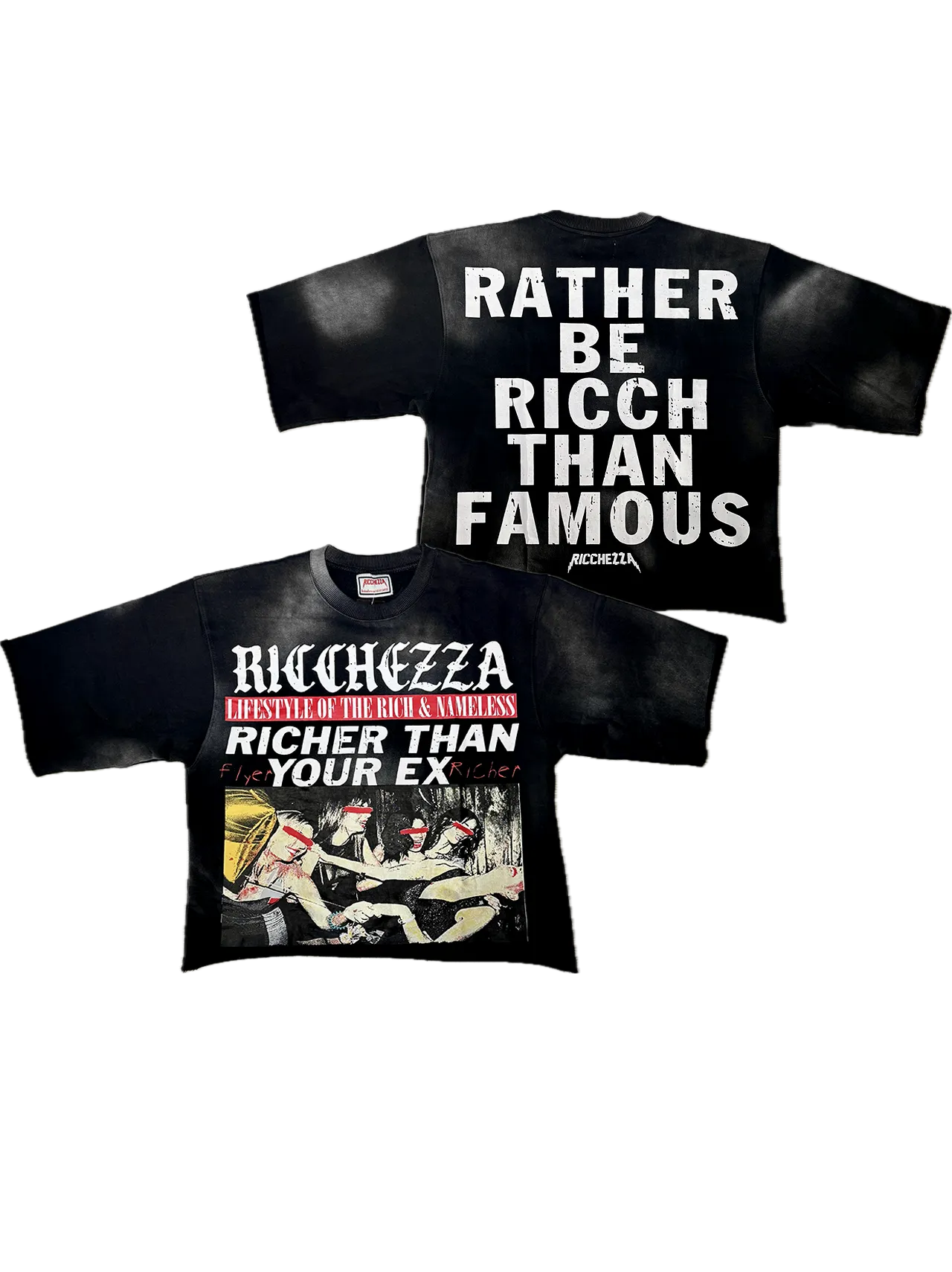 "Richer Than Your Ex" Oversized Terry Box Fit Tee