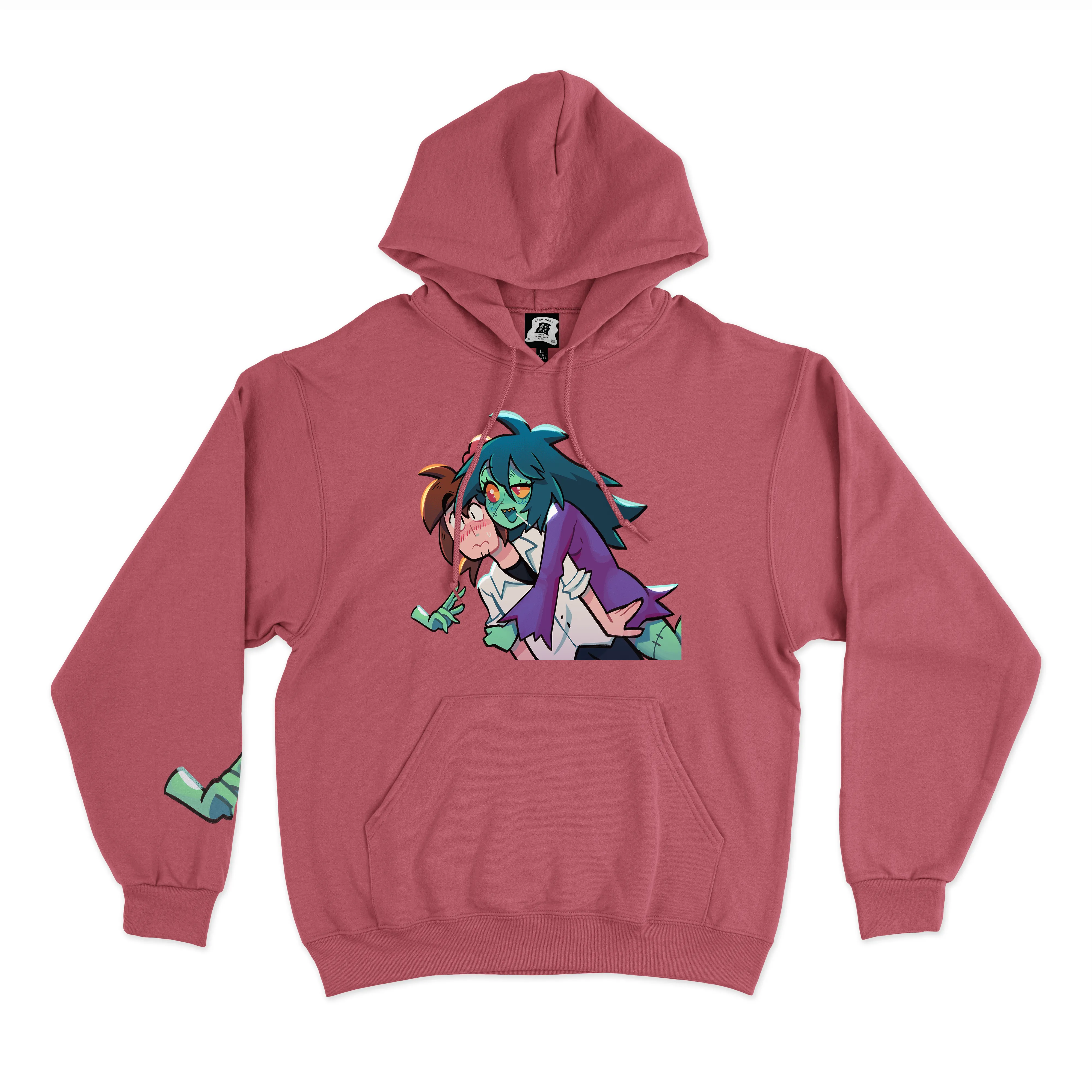 "Rotten Love" Basic Hoodie Pink