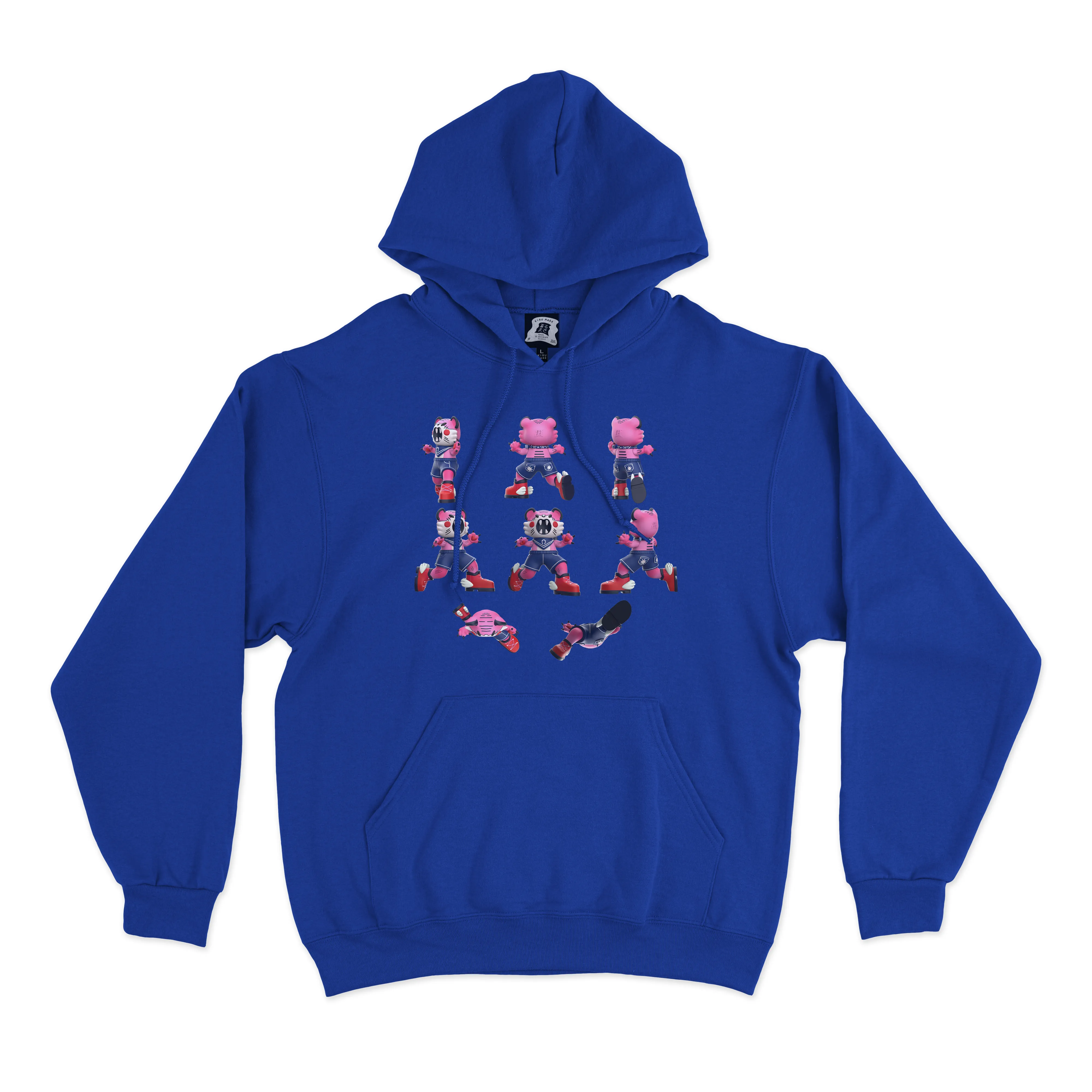 "Sailor Tora" Basic Hoodie Cobalt Blue