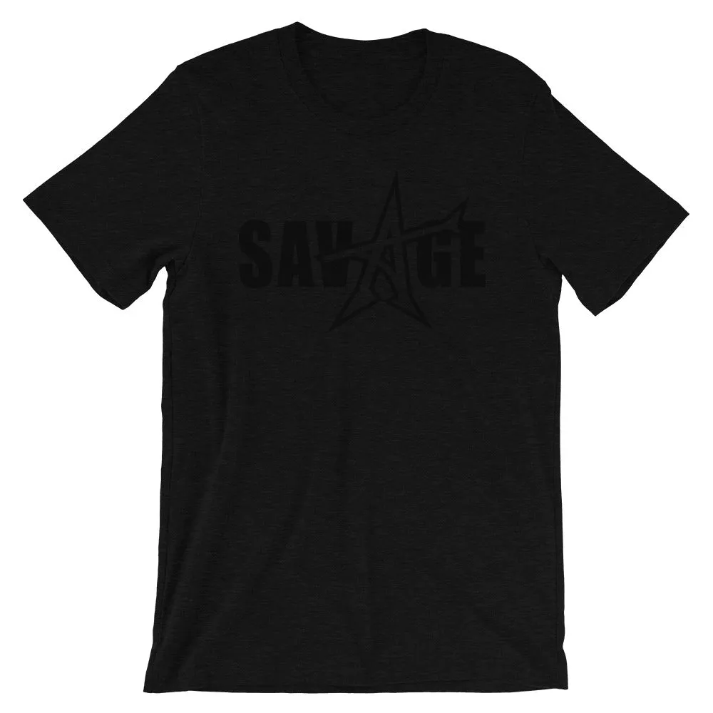 "SAVAGE" T-shirt (black print)