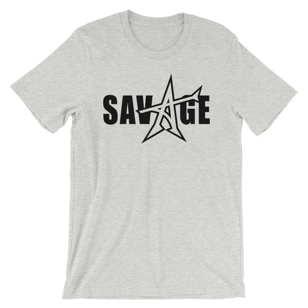 "SAVAGE" T-shirt (black print)