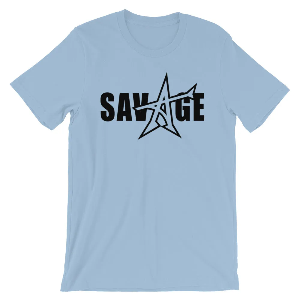 "SAVAGE" T-shirt (black print)