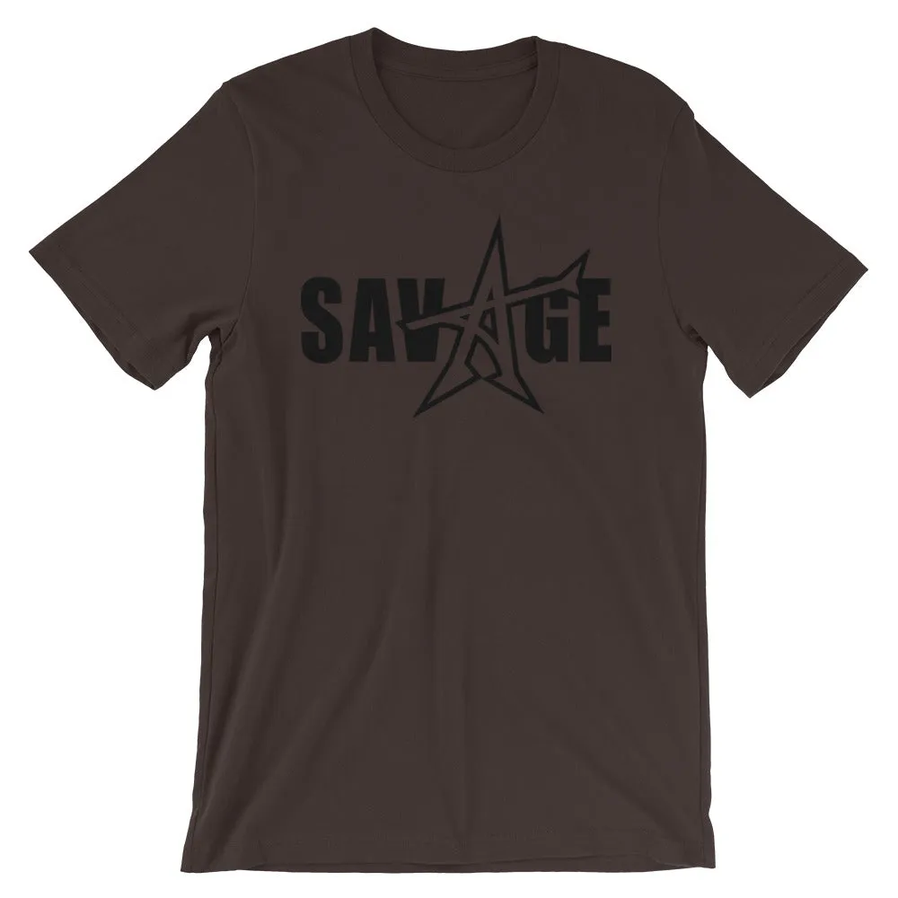 "SAVAGE" T-shirt (black print)