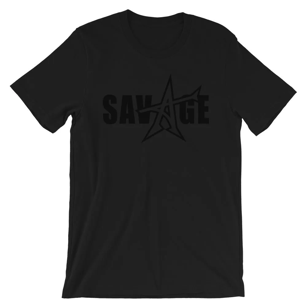 "SAVAGE" T-shirt (black print)