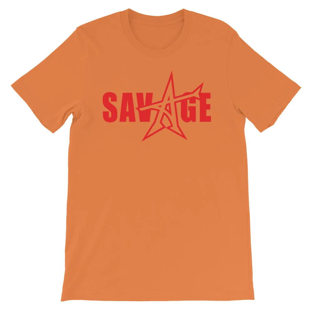 "SAVAGE" T-shirt (red print)