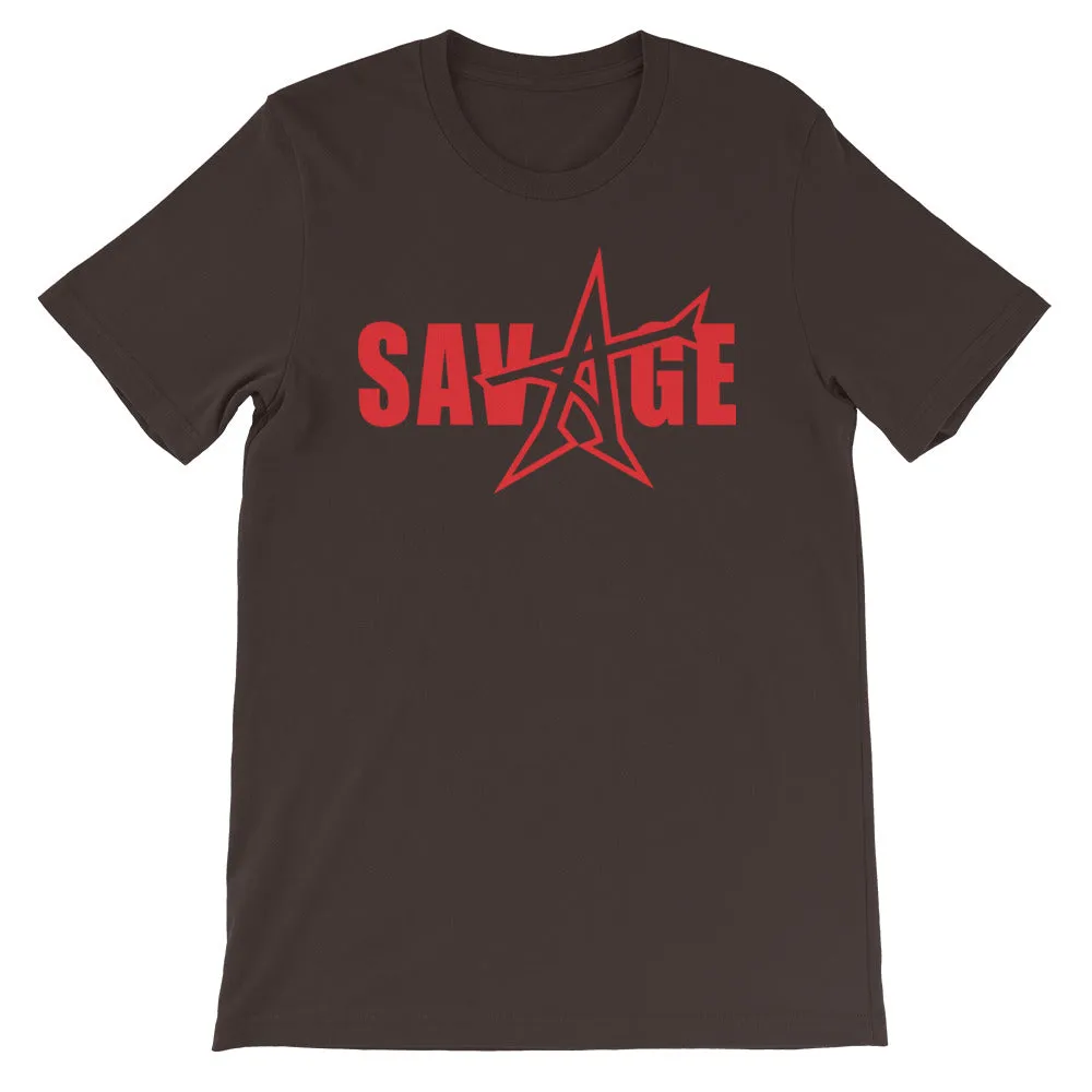 "SAVAGE" T-shirt (red print)