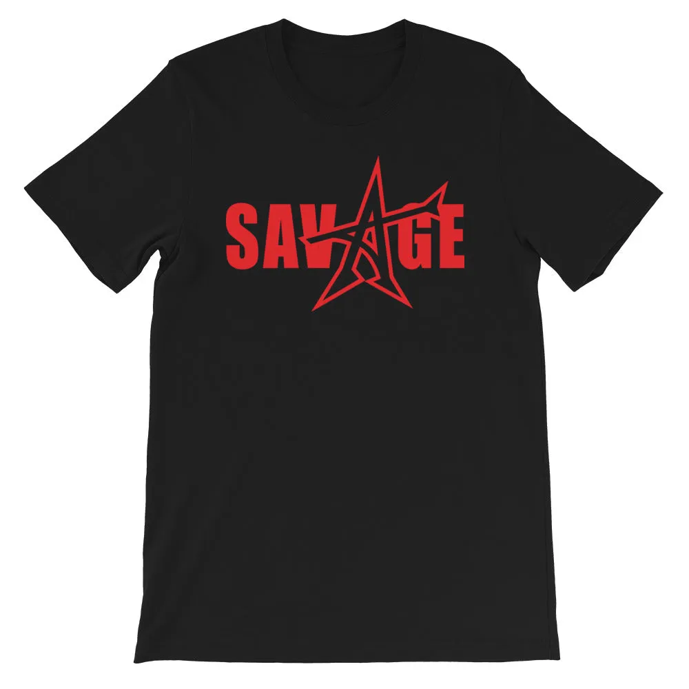 "SAVAGE" T-shirt (red print)