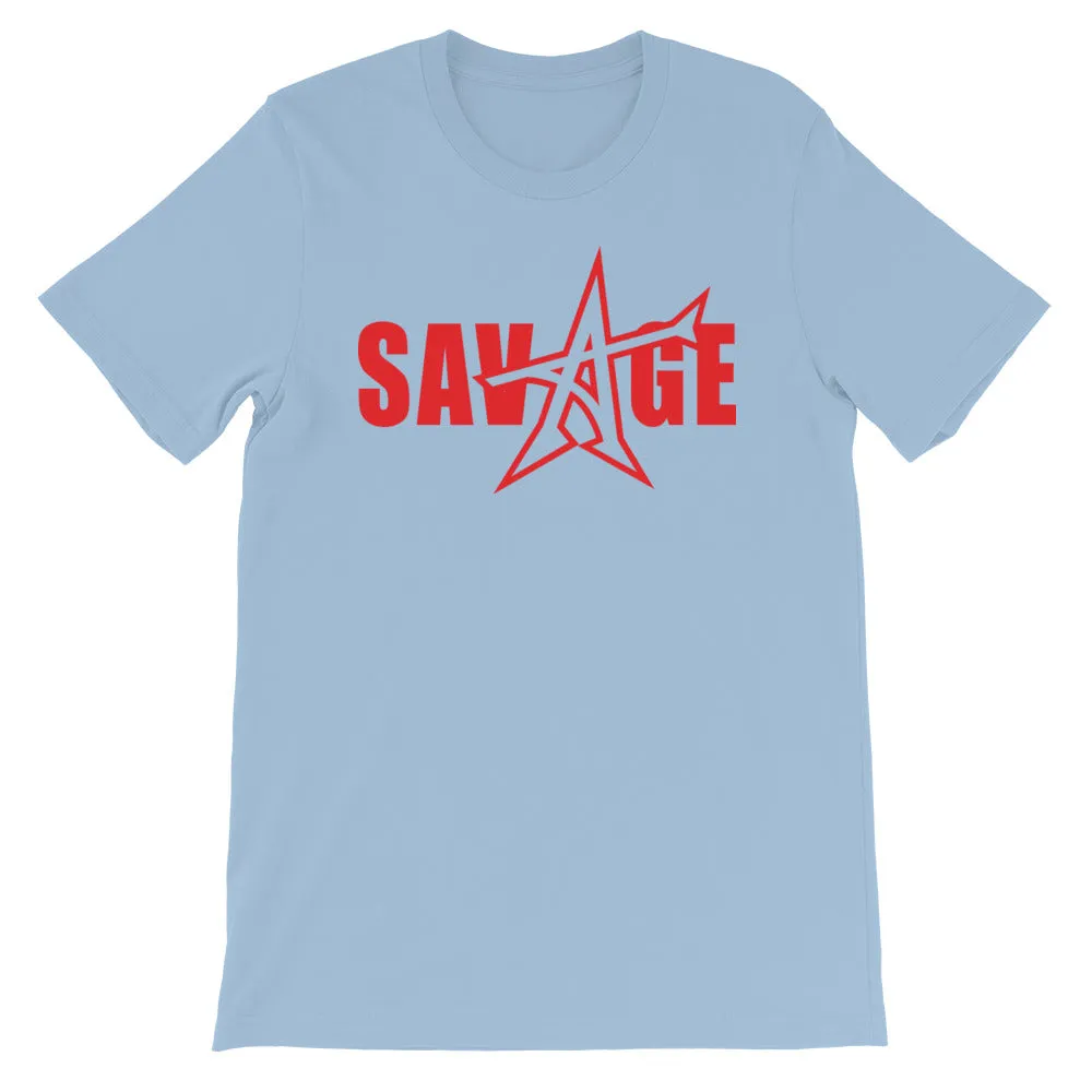 "SAVAGE" T-shirt (red print)