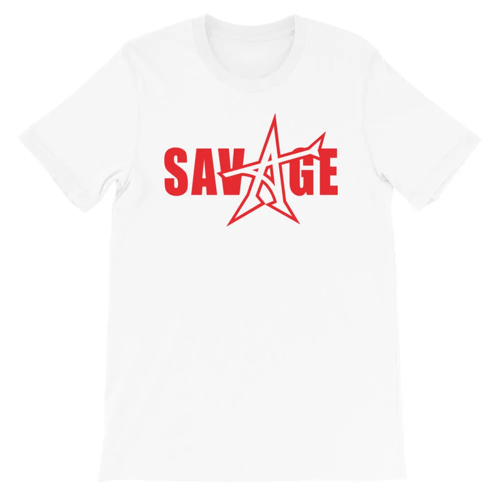 "SAVAGE" T-shirt (red print)