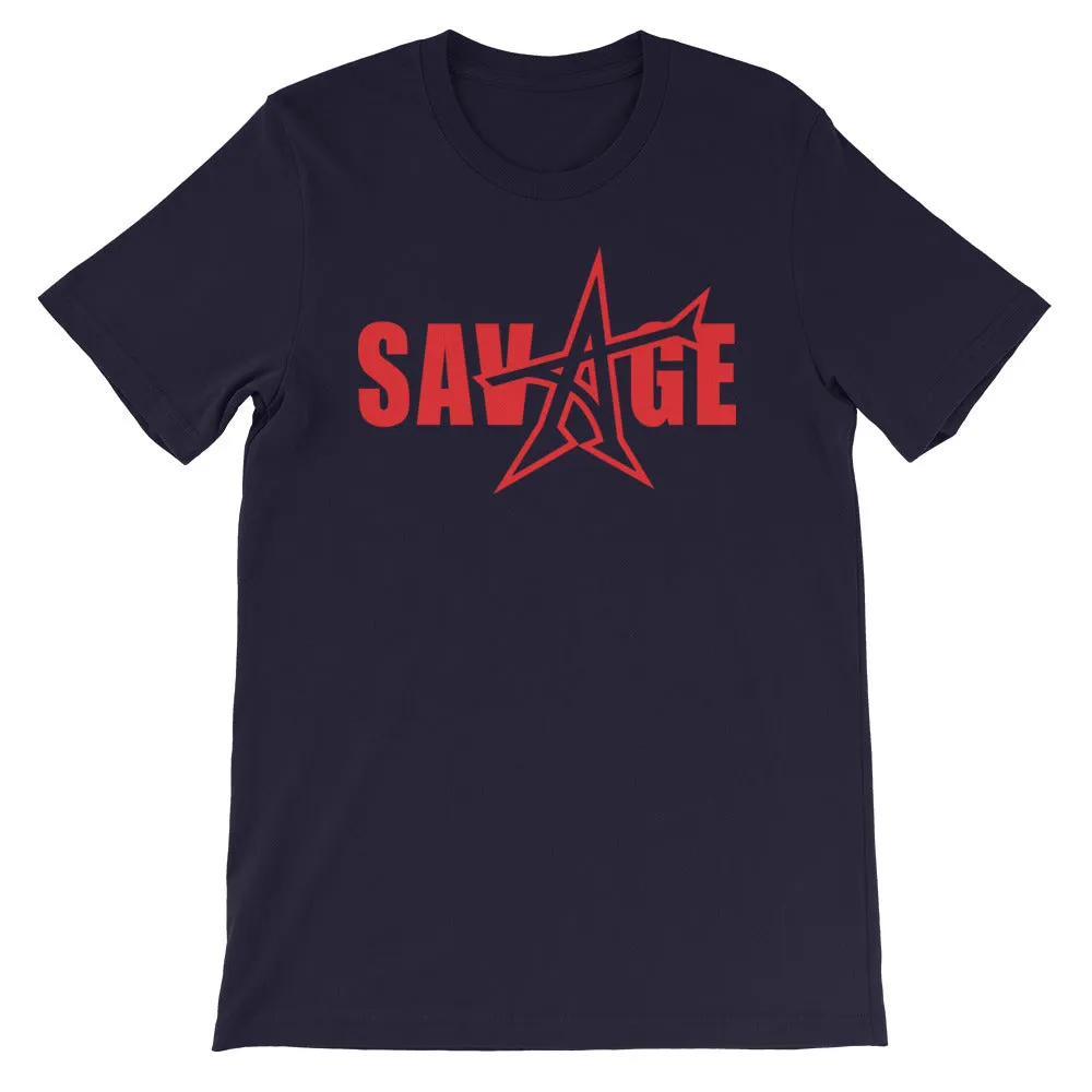 "SAVAGE" T-shirt (red print)