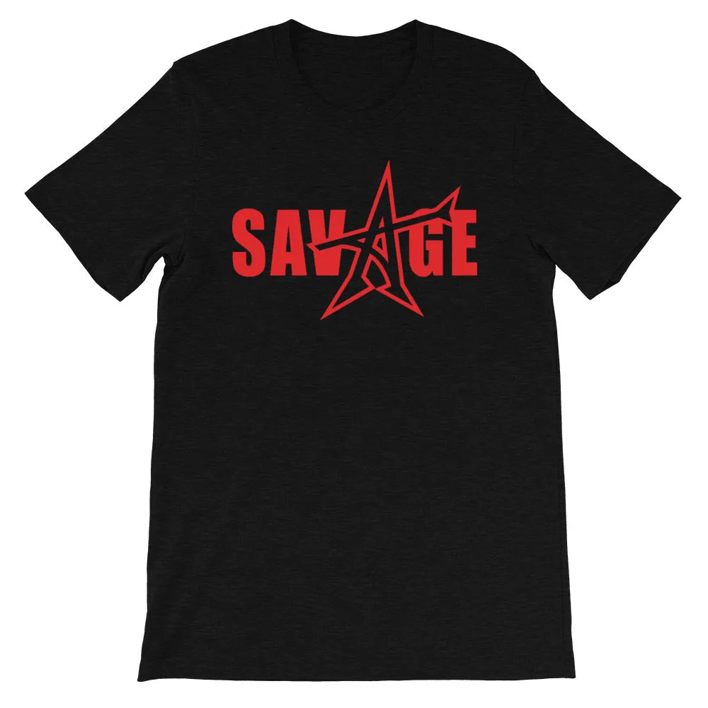 "SAVAGE" T-shirt (red print)