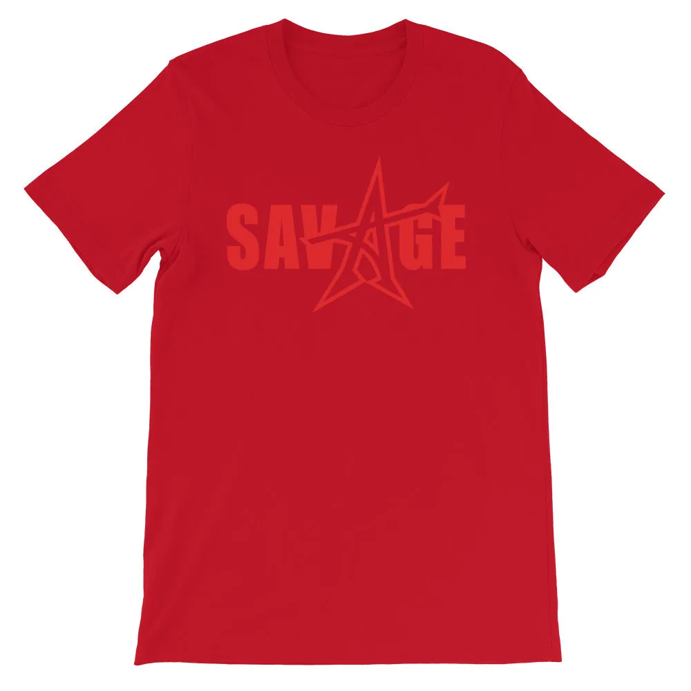 "SAVAGE" T-shirt (red print)
