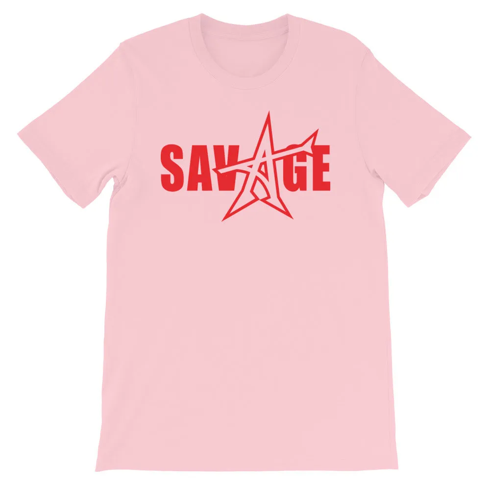 "SAVAGE" T-shirt (red print)