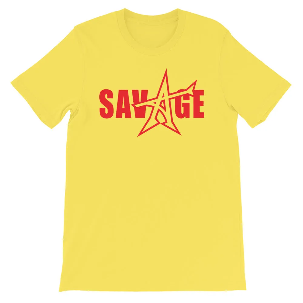 "SAVAGE" T-shirt (red print)