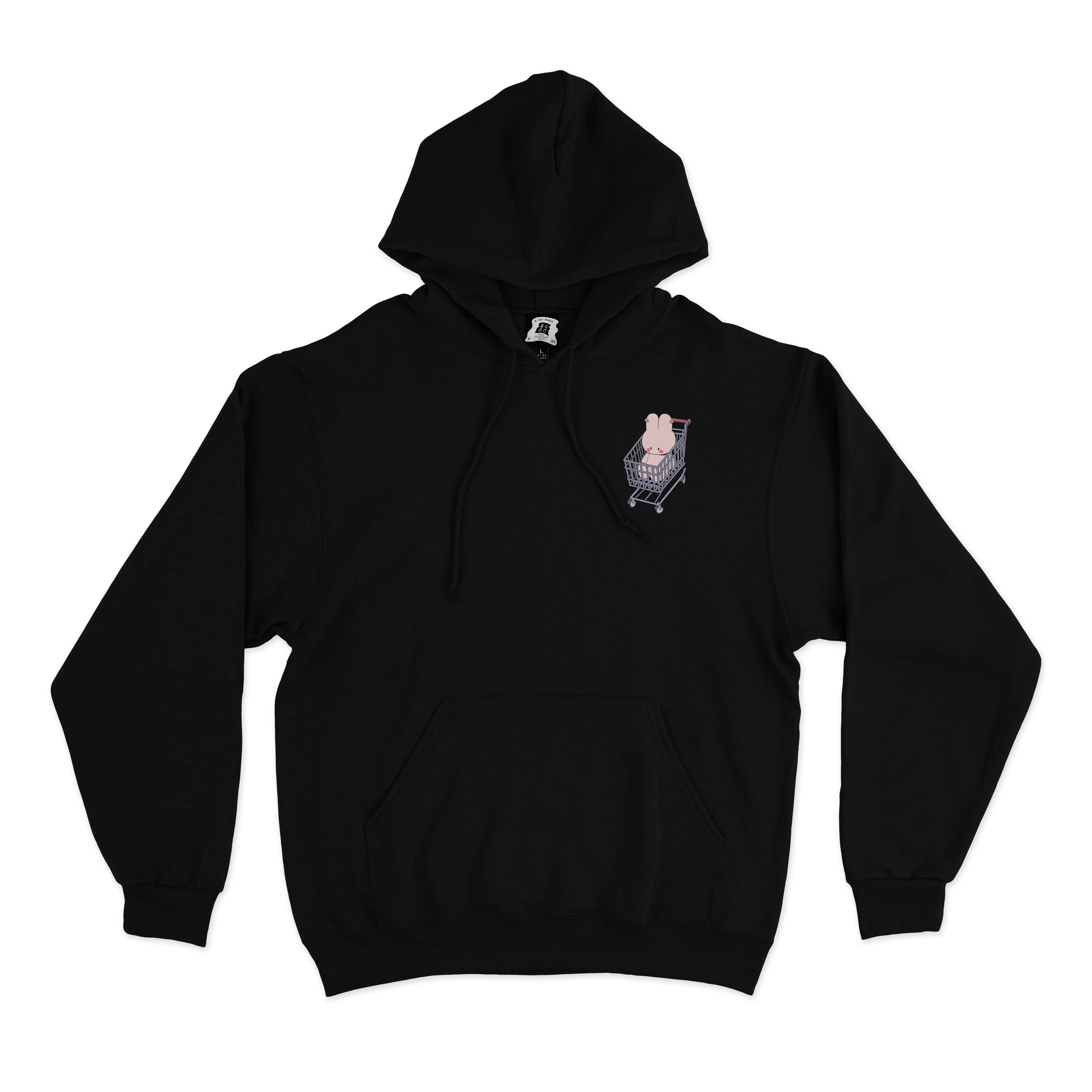 "Shopping Master" Basic Hoodie White/Black
