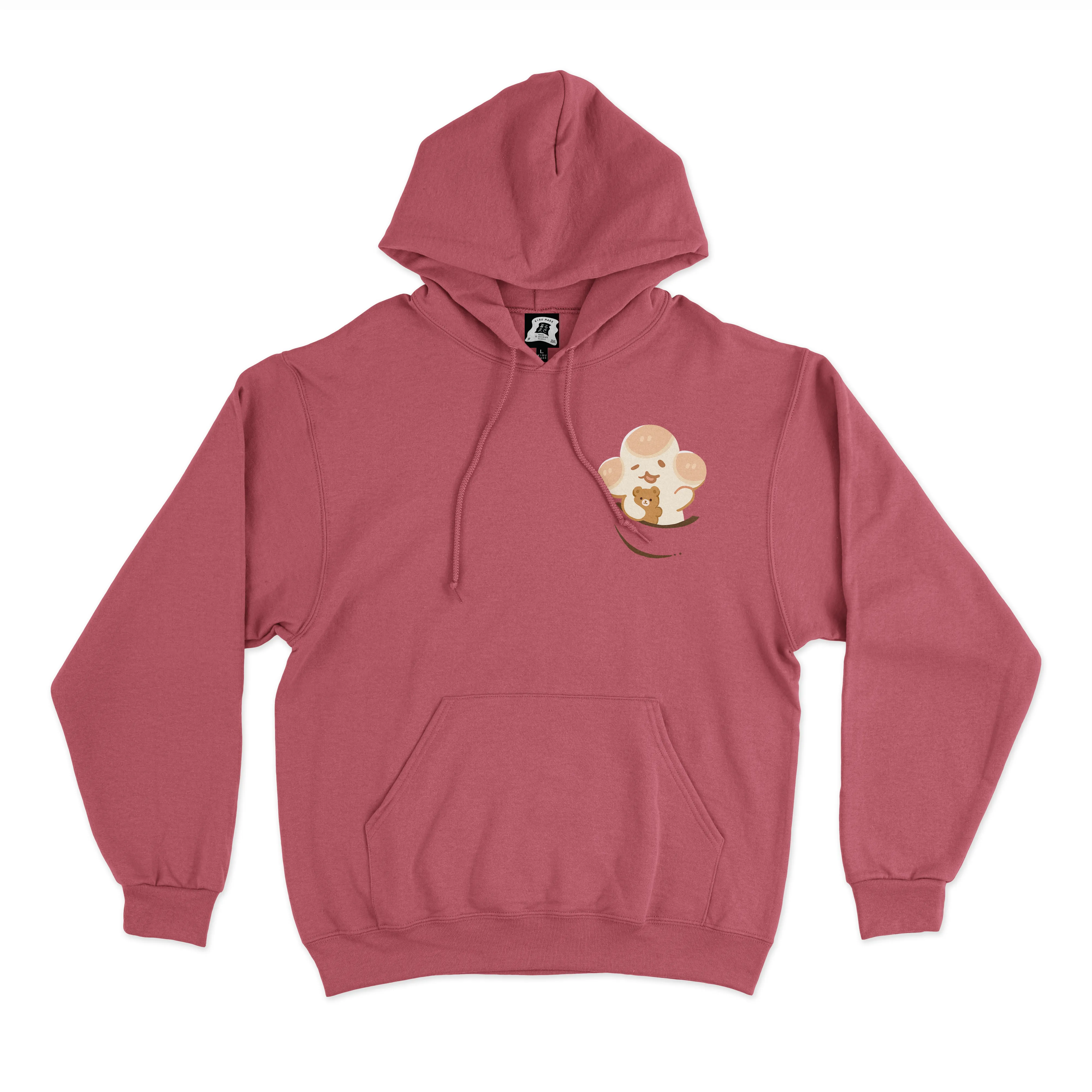"Sleepy Days" Basic Hoodie Black/Pink