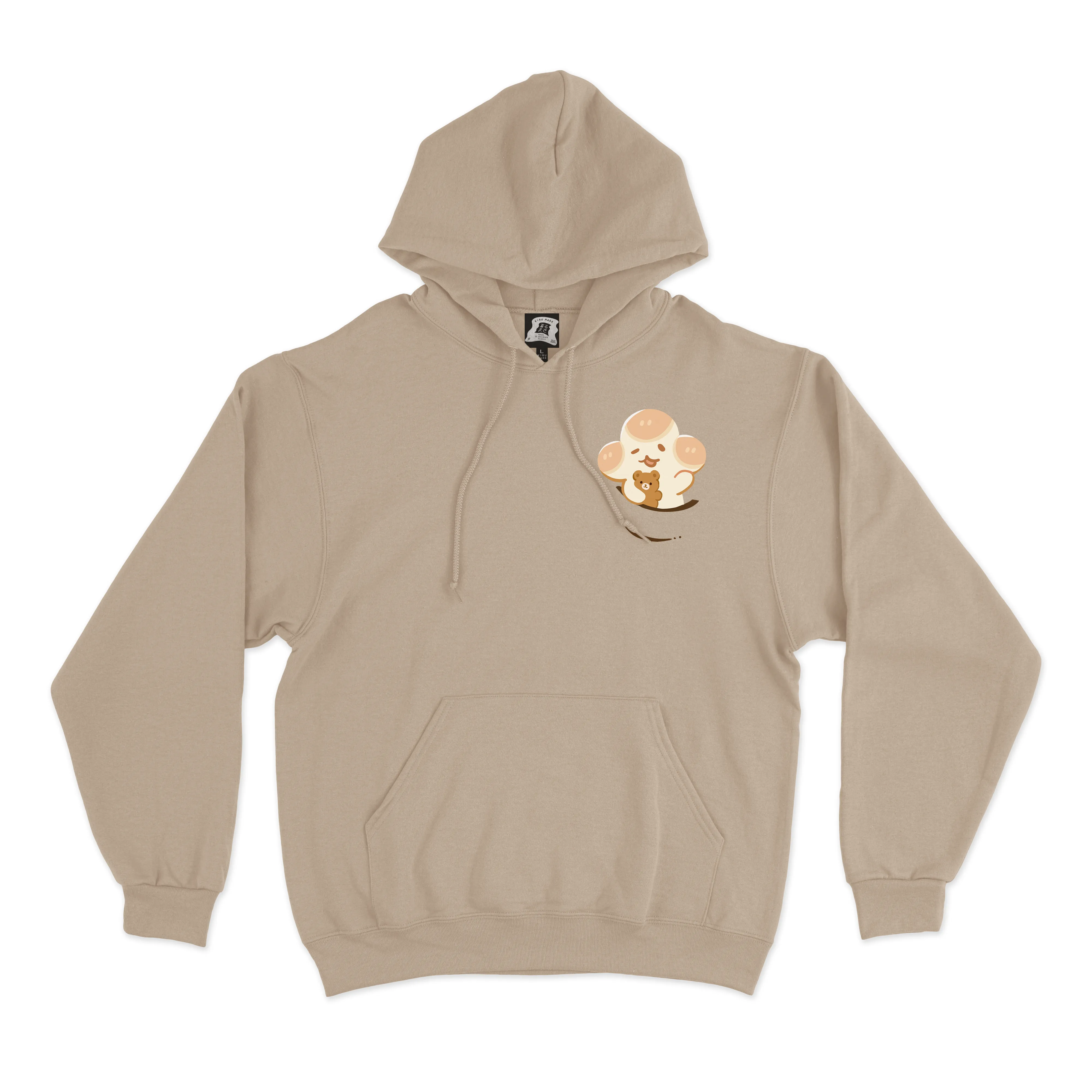 "Sleepy Days" Basic Hoodie Black/Pink