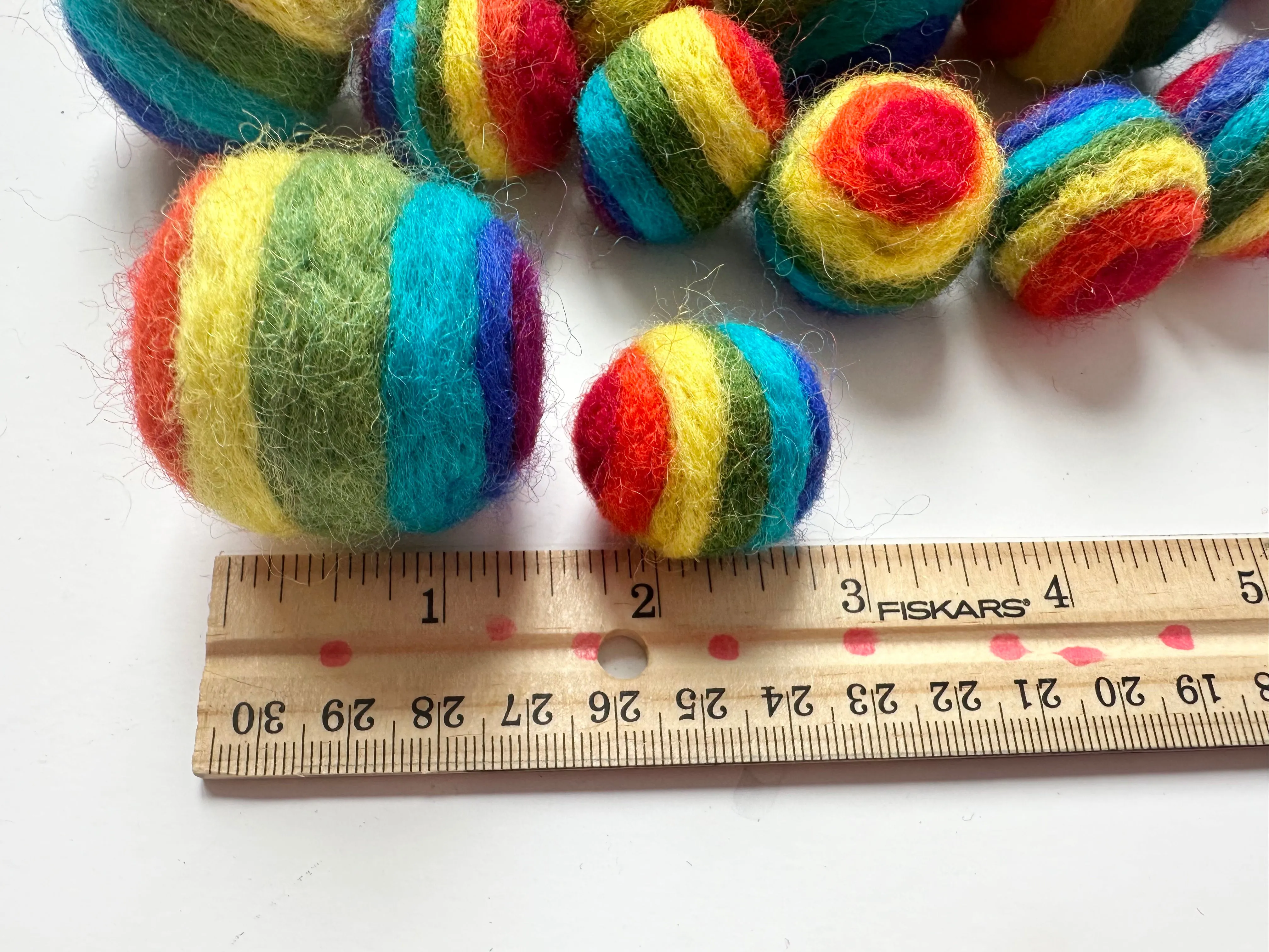 Rainbow Striped Ball Toy for Kids or Pets