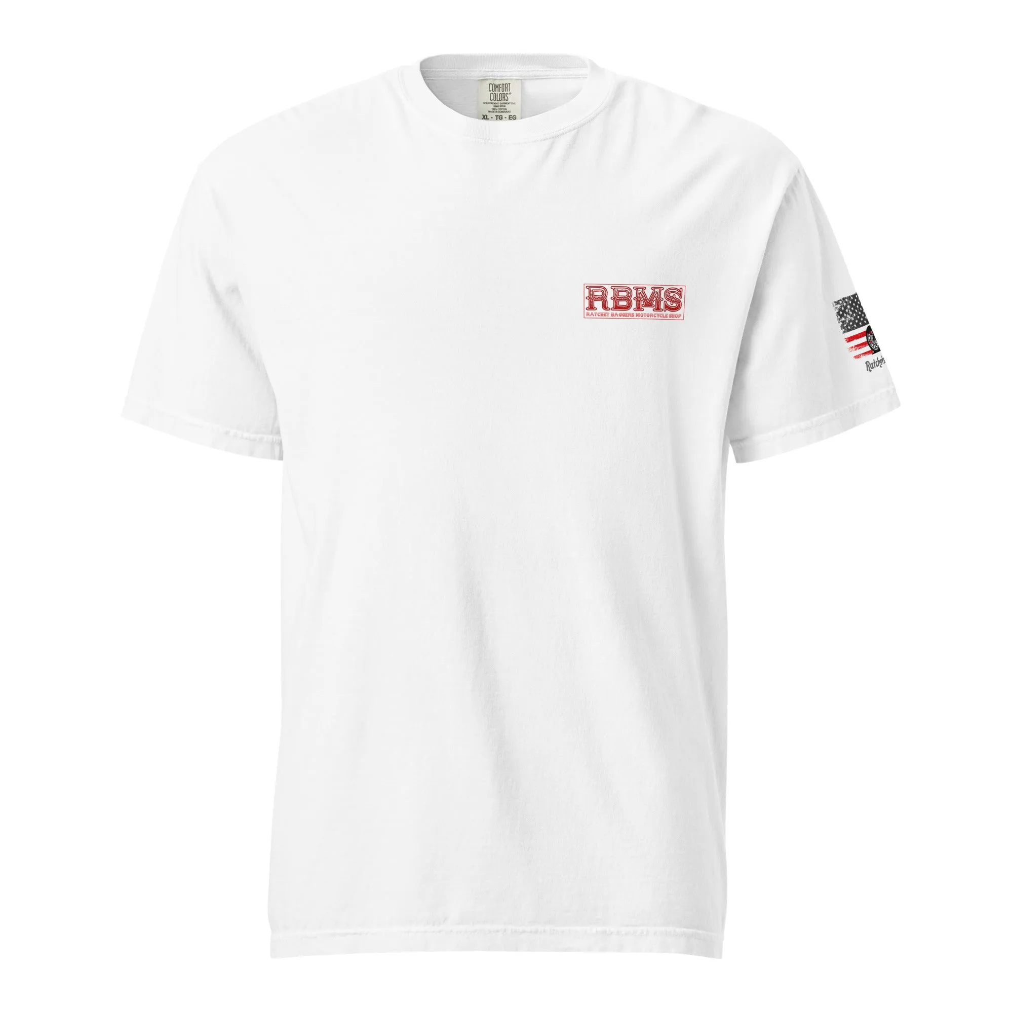 RBMS Red Unisex garment-dyed heavyweight t-shirt