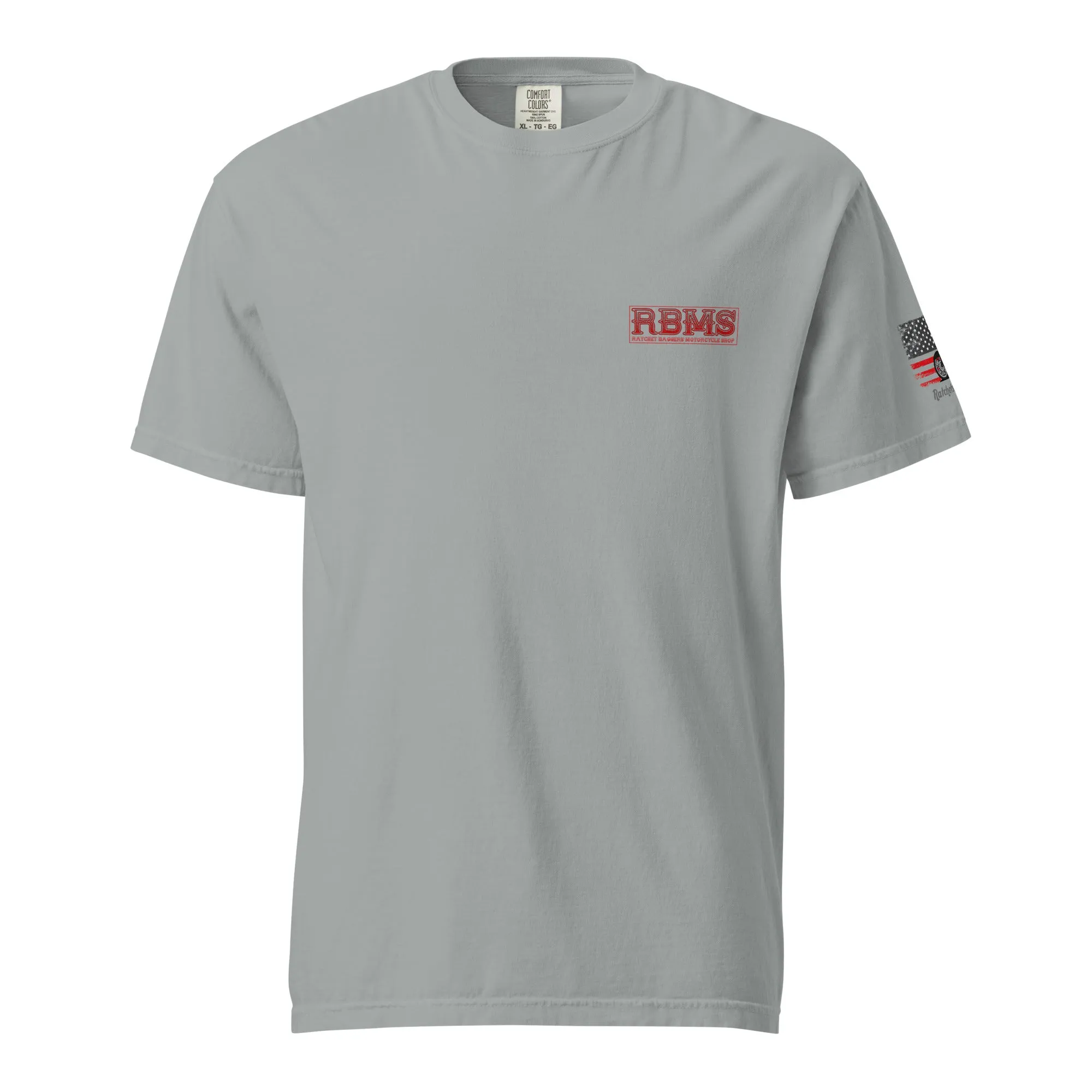 RBMS Red Unisex garment-dyed heavyweight t-shirt